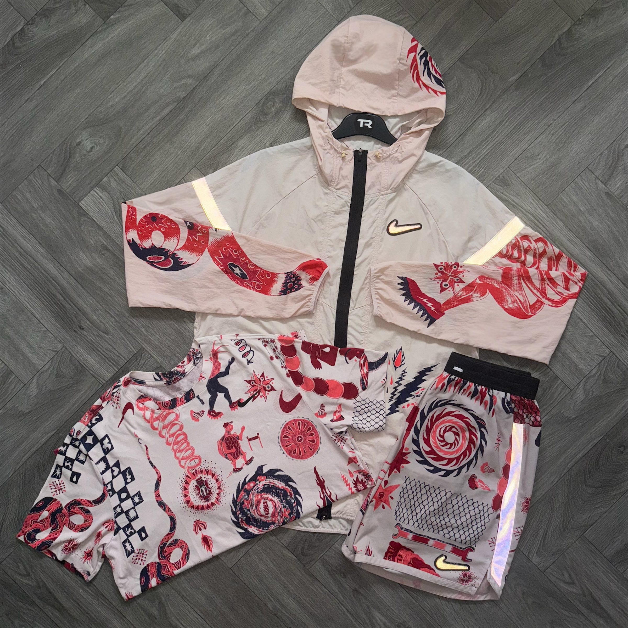 Pink Foam Nike Dragon 3-Piece Set
