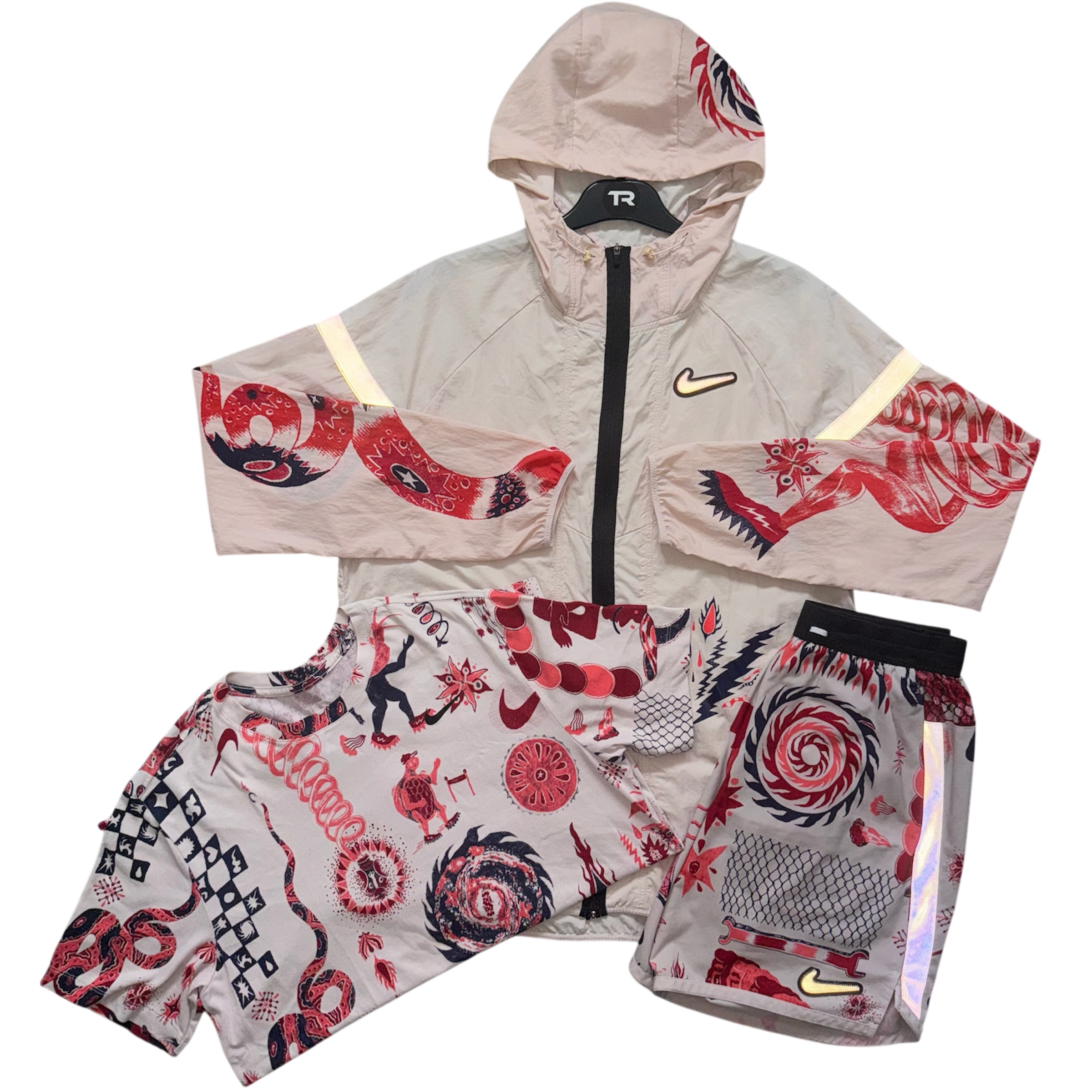 Pink Foam Nike Dragon 3-Piece Set