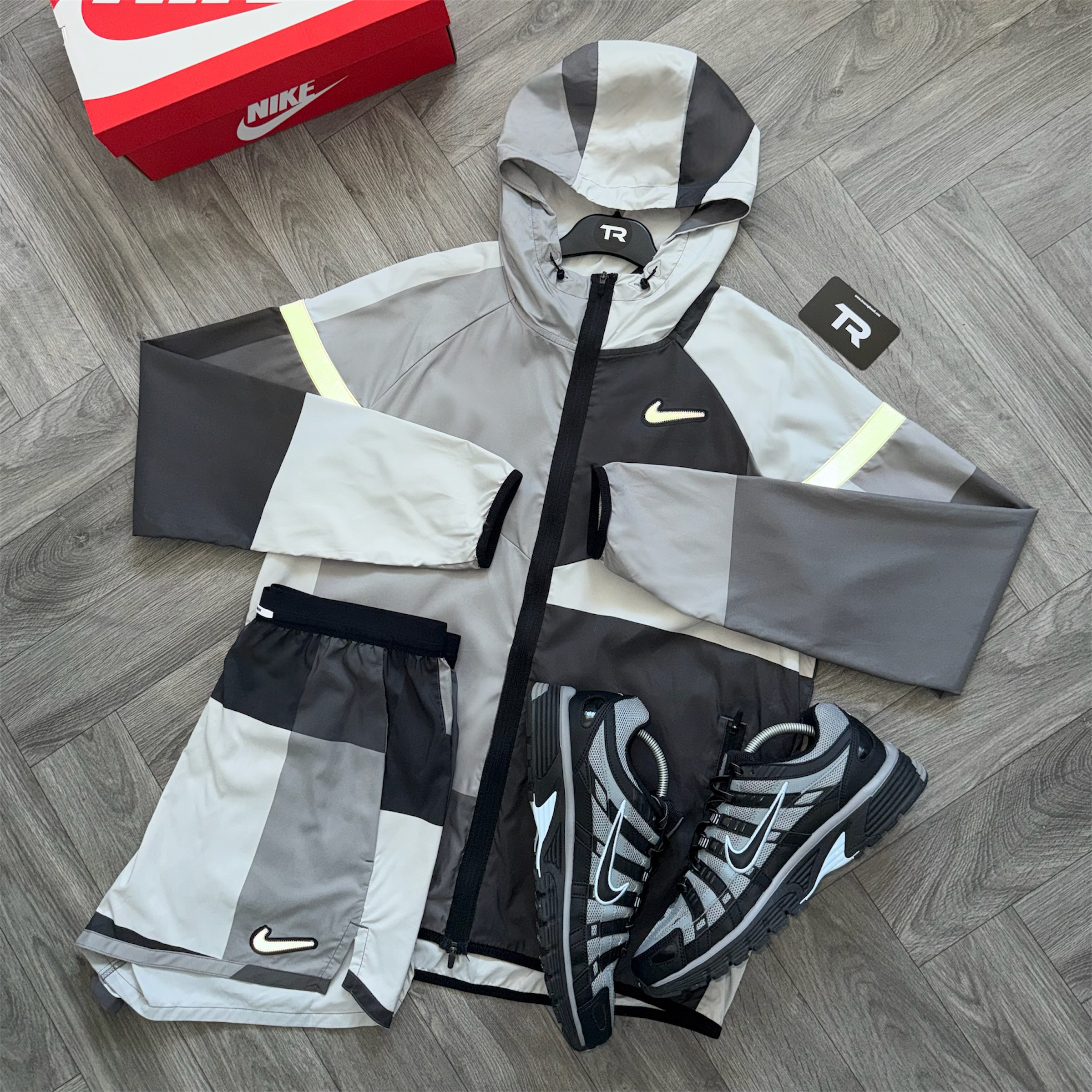 Grey Nike Patchwork Set