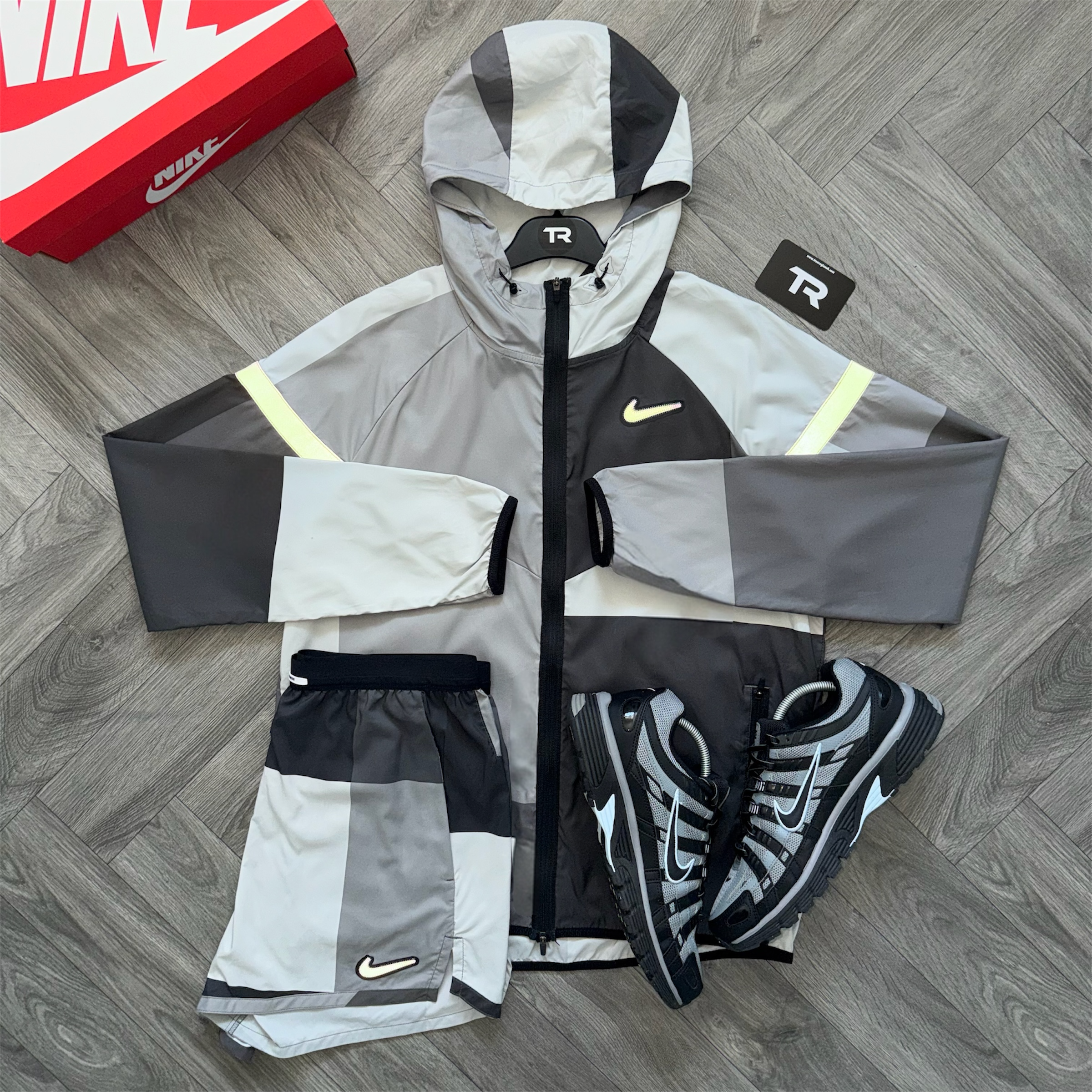 Grey Nike Patchwork Set