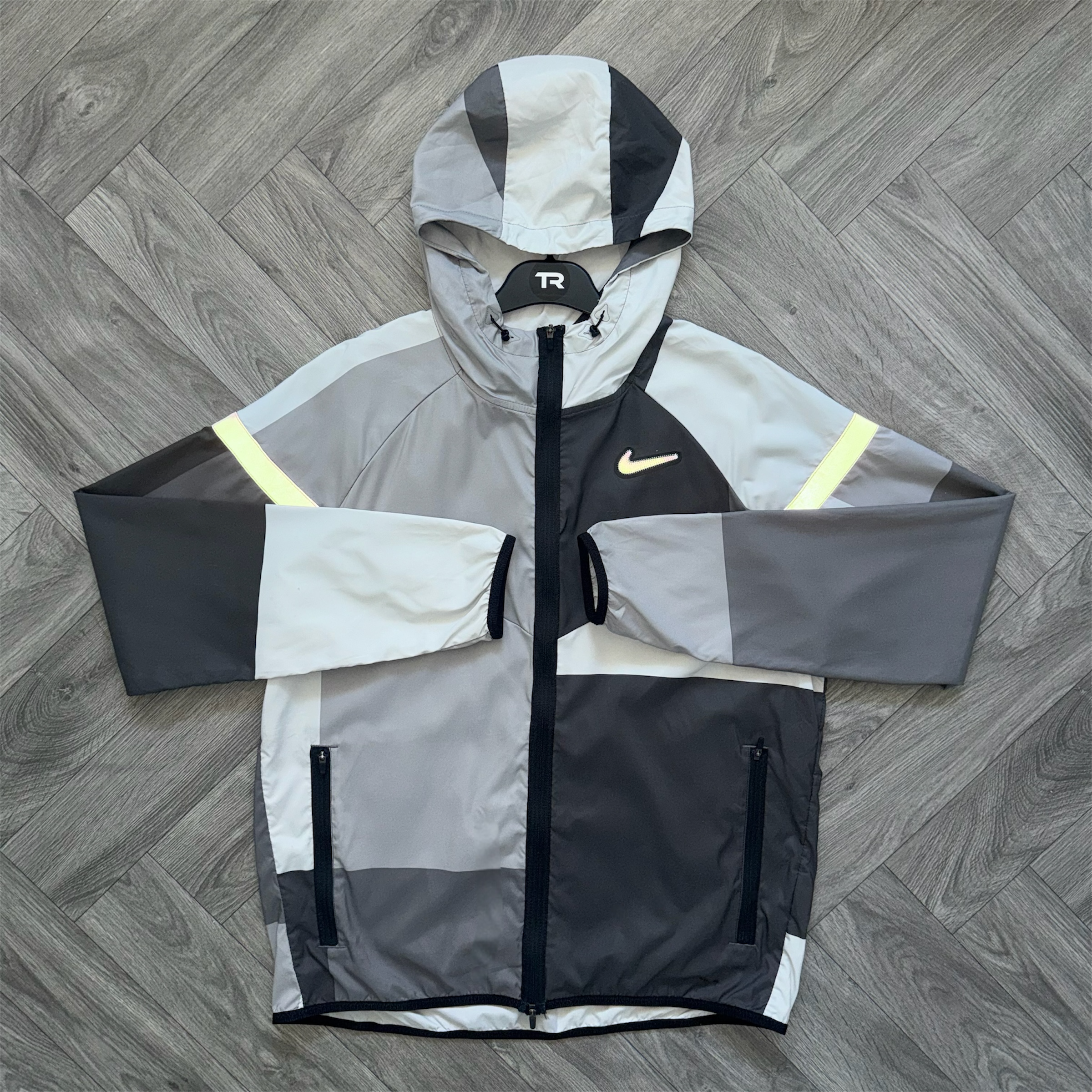 Grey Nike Patchwork Windrunner