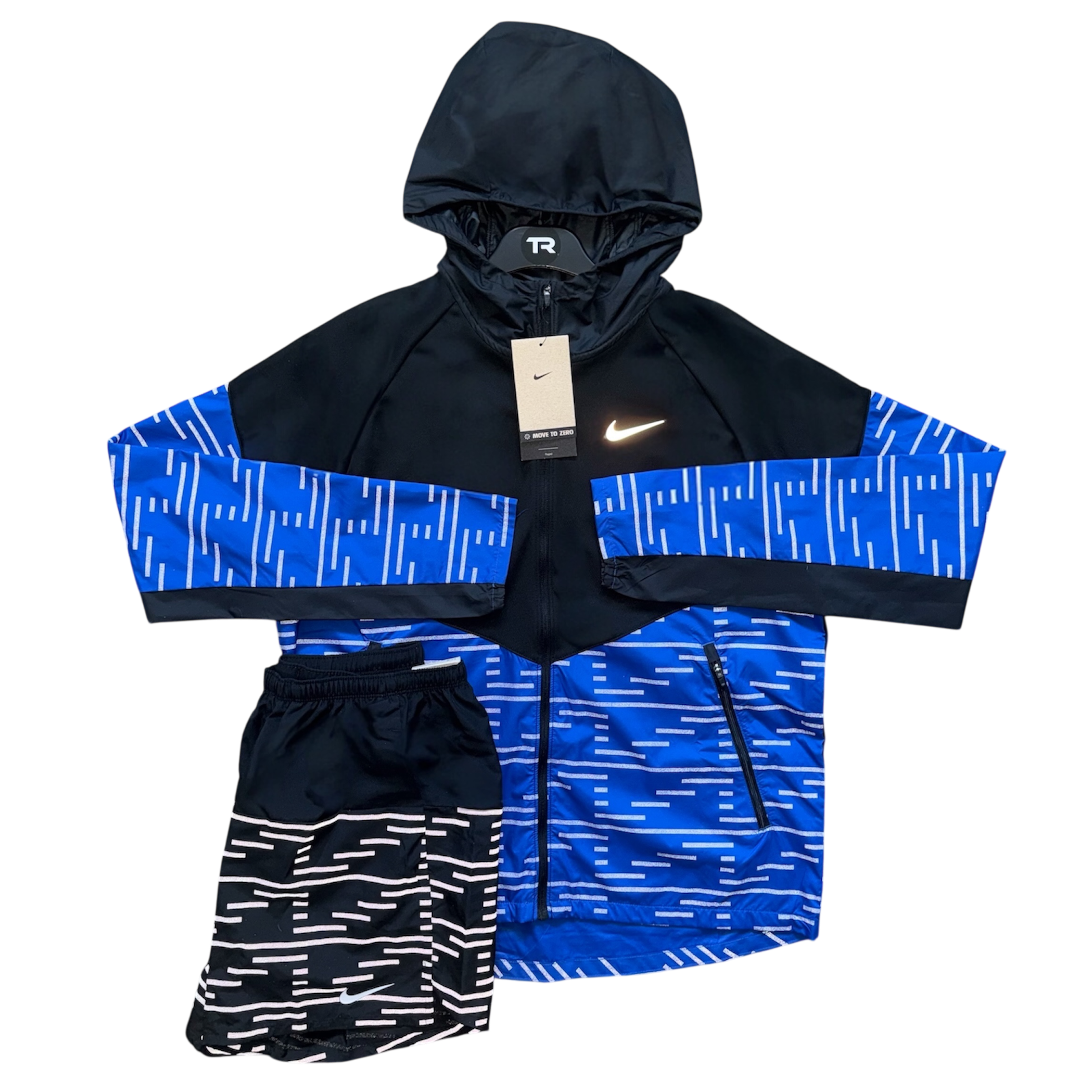 (New) Blue Nike Therma-Fit Reflective Set