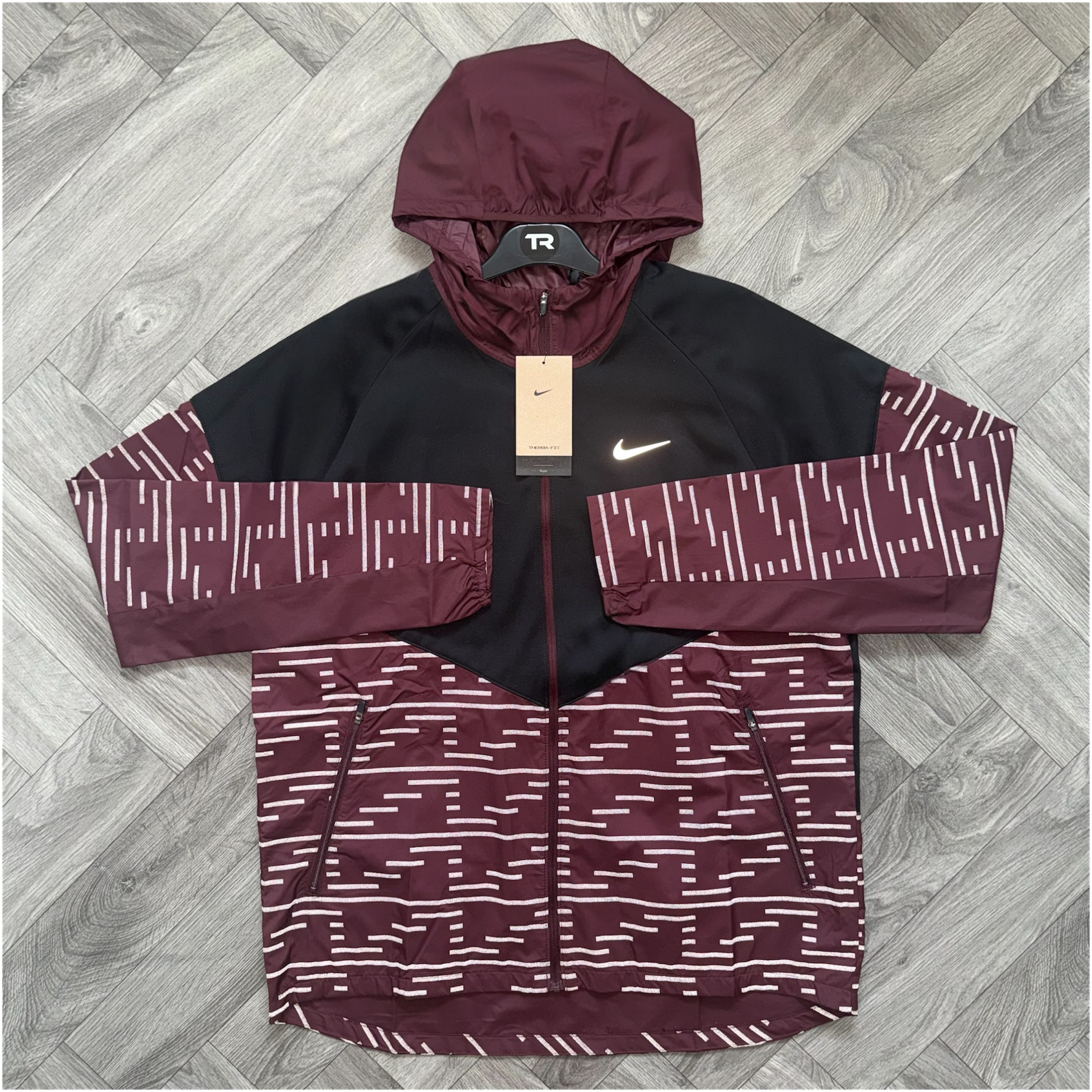 (New) Beetroot Nike Therma-Fit Reflective Jacket